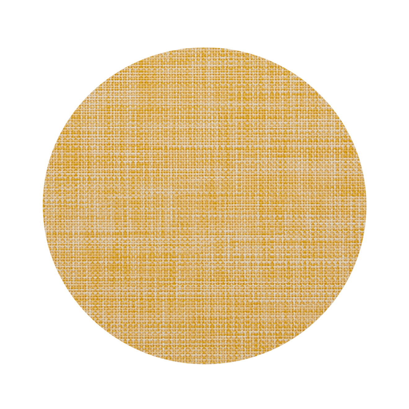 Round Placemats in Muted Midtone Yellow