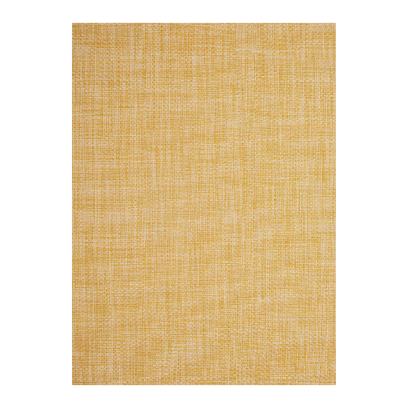 Ochre Woven Floor Mat in Muted Midtone Yellow