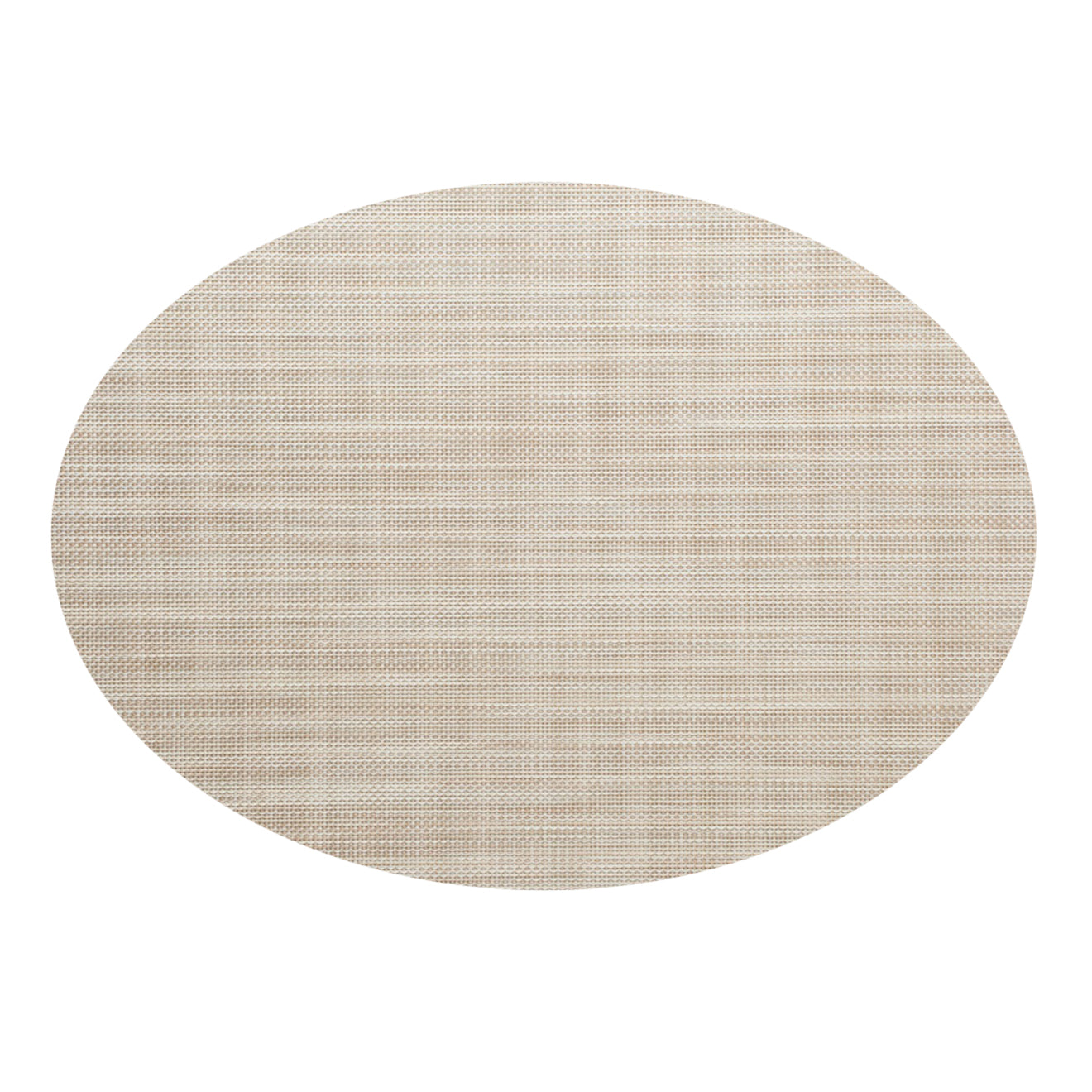 Oval Placemats in Mix of Light Warm Beige and White