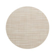 Round Placemats in Mix of Light Warm Beige and White