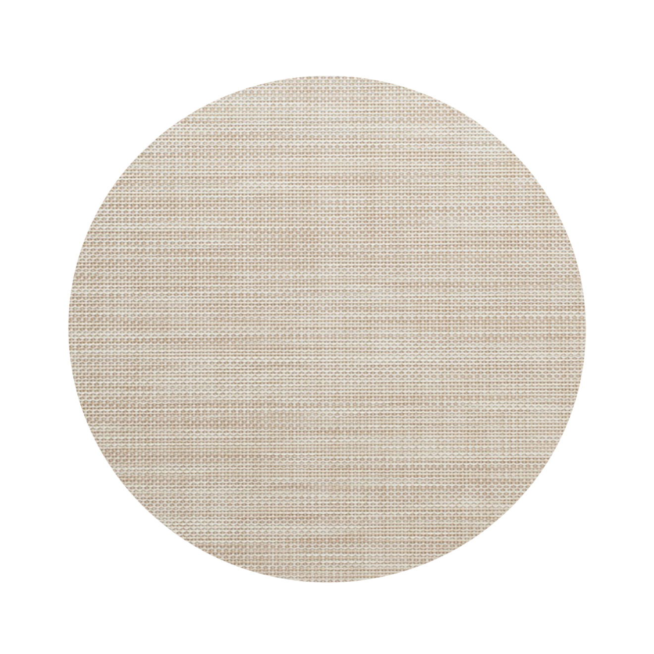 Round Placemats in Mix of Light Warm Beige and White
