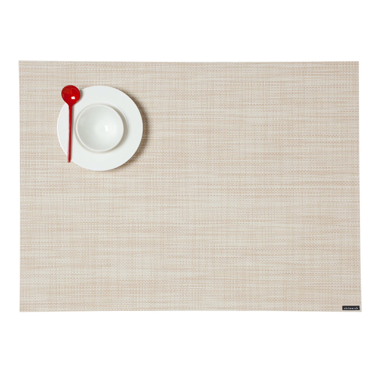 Mini Basketweave Placemats - Parchment With Prop