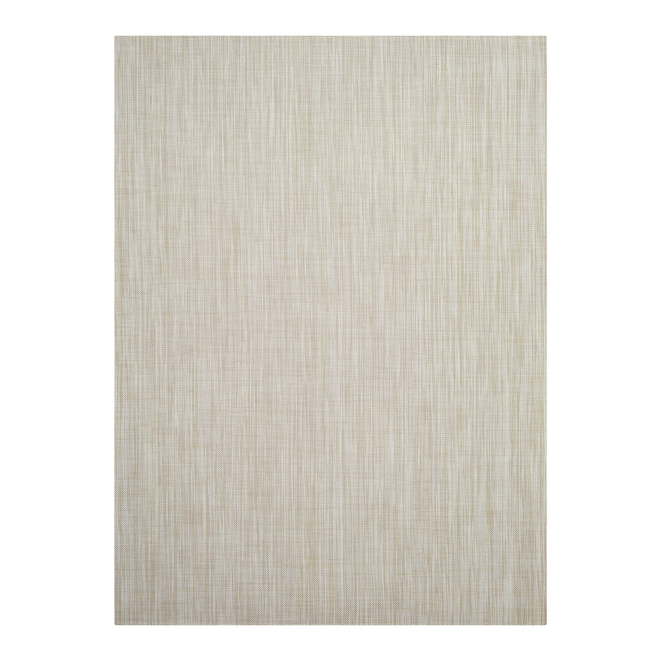 Parchment Woven Floor Mat in Mix of Light Warm Beige and White