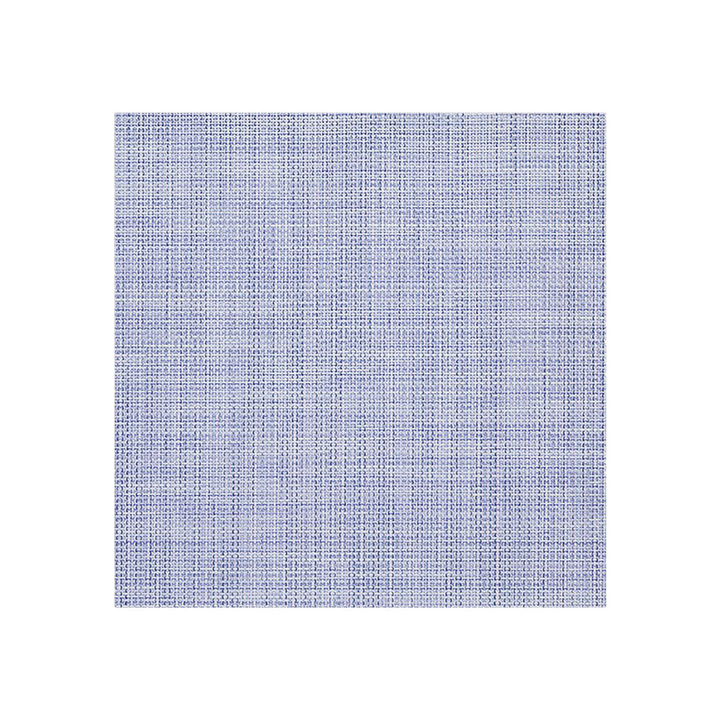 Chilewich Basketweave floor mat in Periwinkle, showcasing woven terrastrand yarn texture and modern design aesthetic.