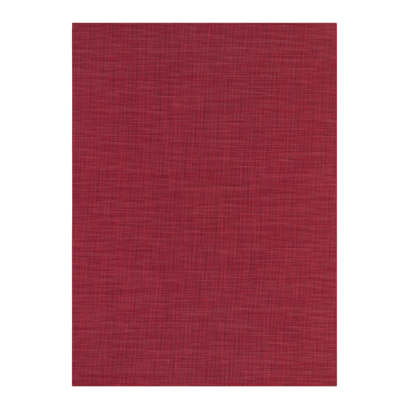 chilewich Mini Basketweave Rugs Woven Floor Mat Scarlet