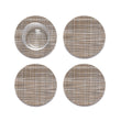Set of 4 Coasters in Mix of Warm and Cool Greige Tones