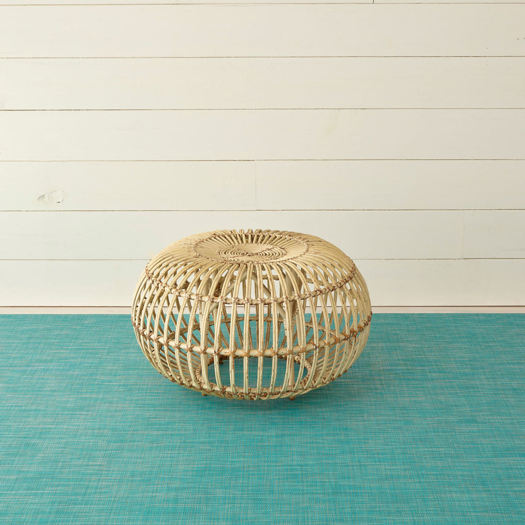 Mini Basketweave Rugs - Turquoise With Prop