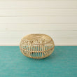Mini Basketweave Rugs - Turquoise With Prop