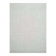 White Woven Floor Mat in Metallic White