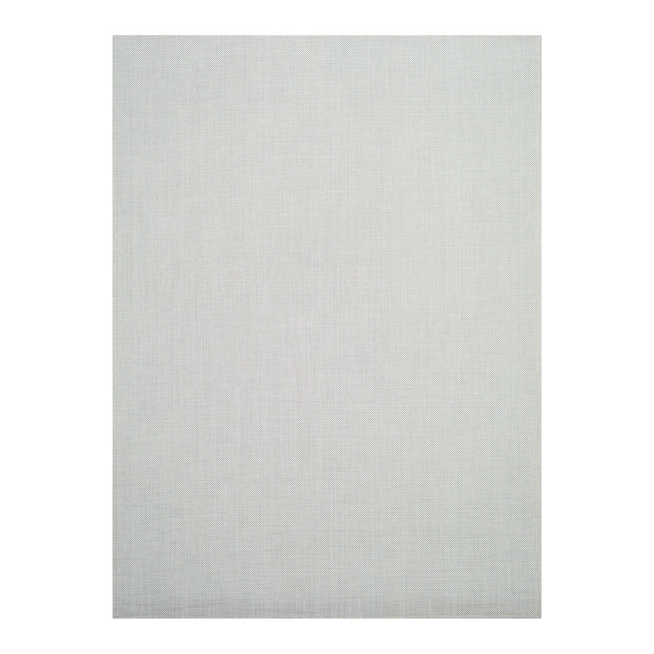 White Woven Floor Mat in Metallic White