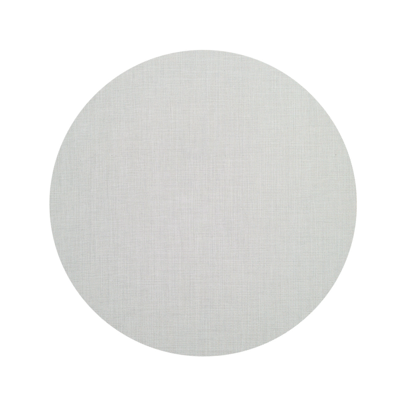 Round Woven Floor Mat in Metallic White