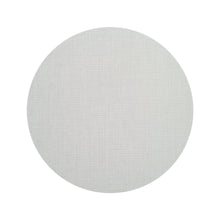 Round Woven Floor Mat in Metallic White