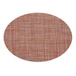 Oval Placemats in Mix of Dark and Light Pinks, Reds and Oranges