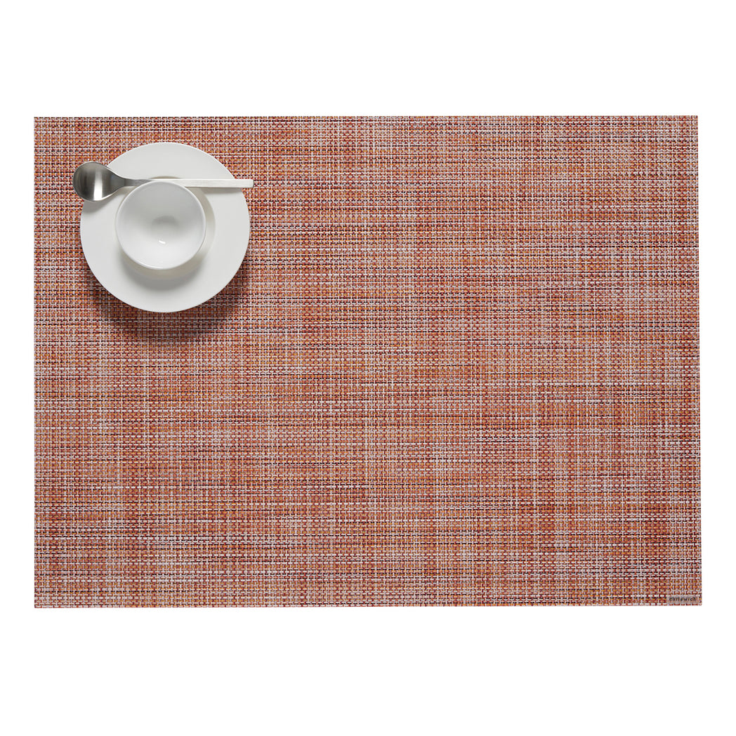 Mini Basketweave Placemats - Cinnamon With Prop