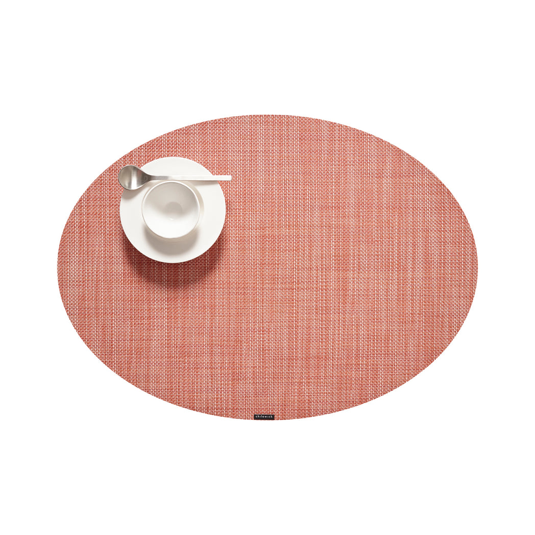 Mini Basketweave Placemats - Clay With Prop