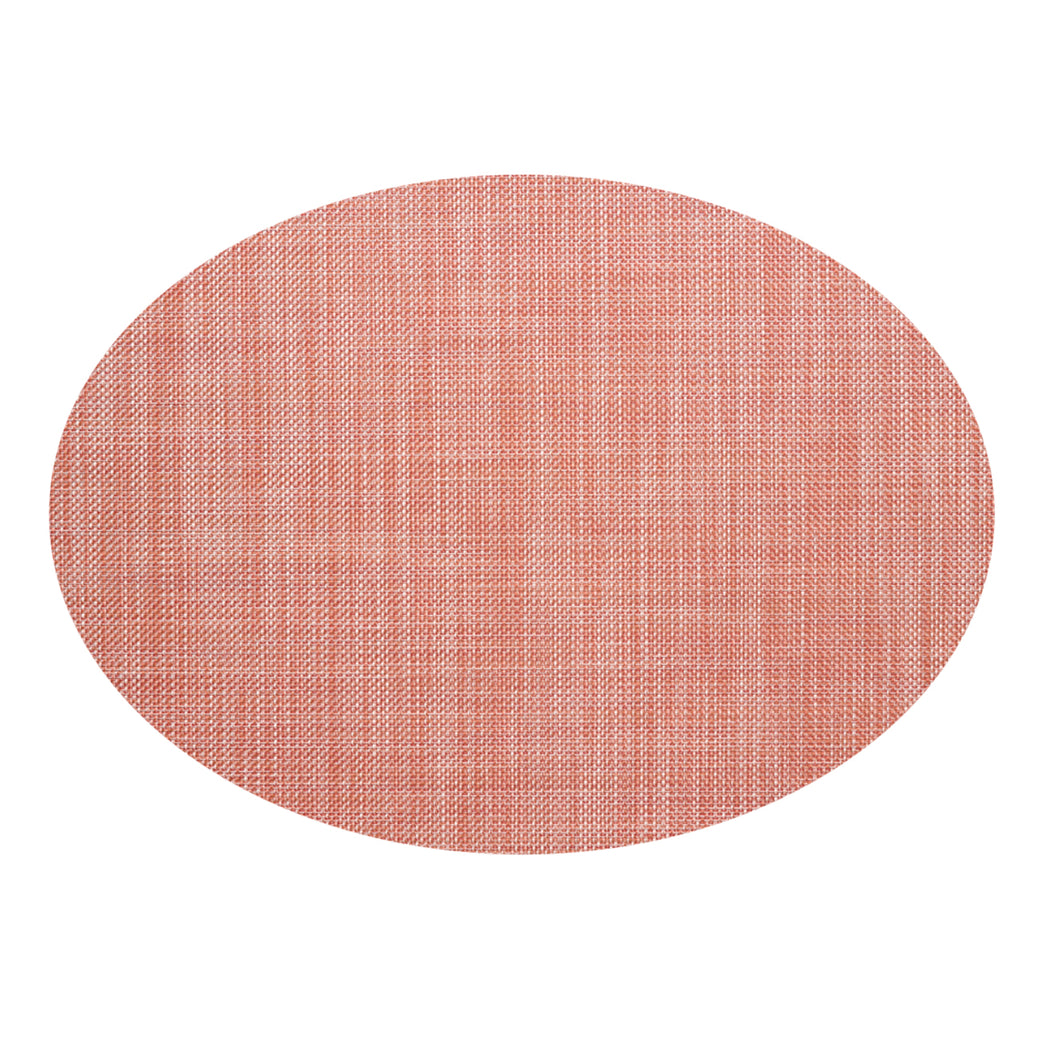 Oval Placemats in Midtone Warm Pink