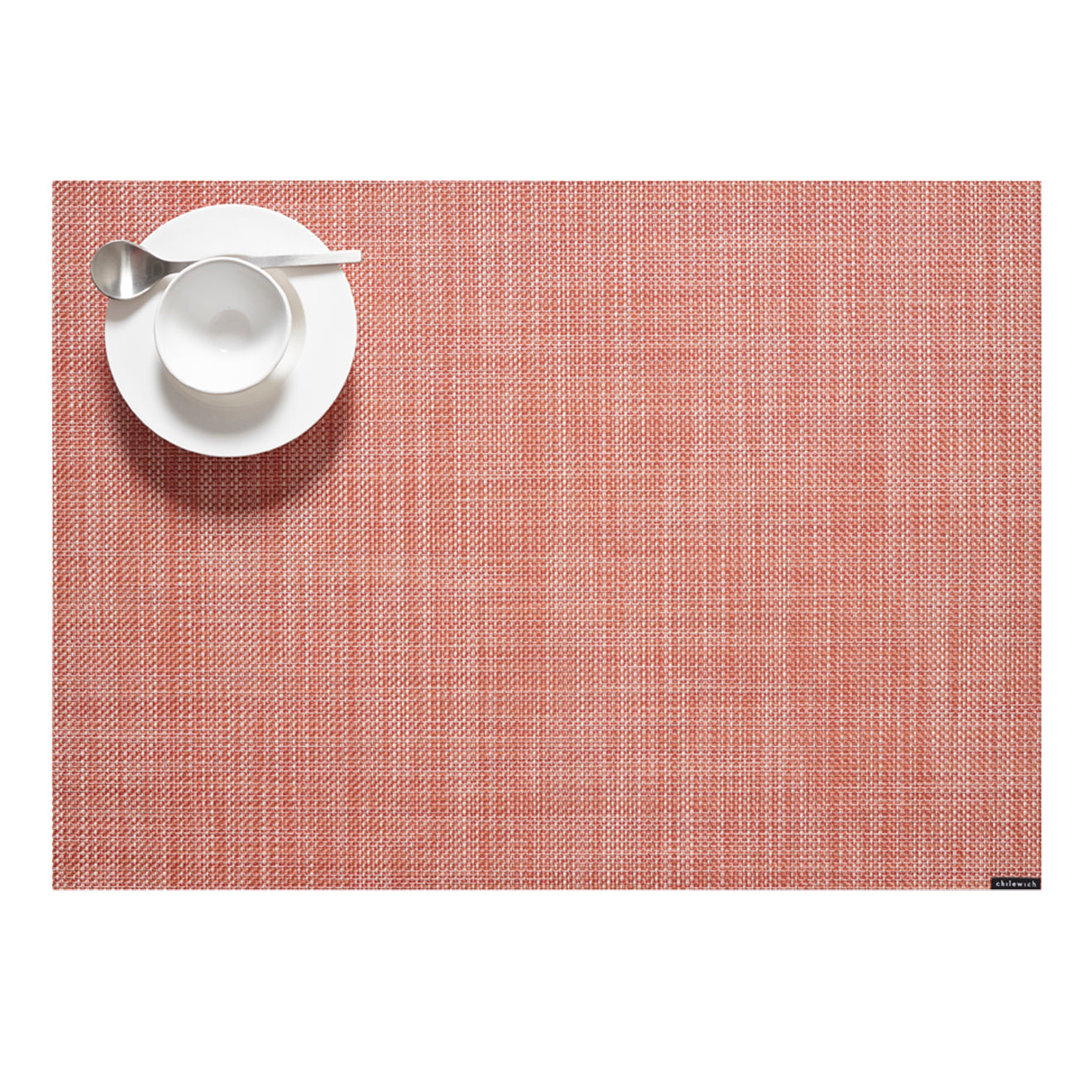 Mini Basketweave Placemats - Clay With Prop