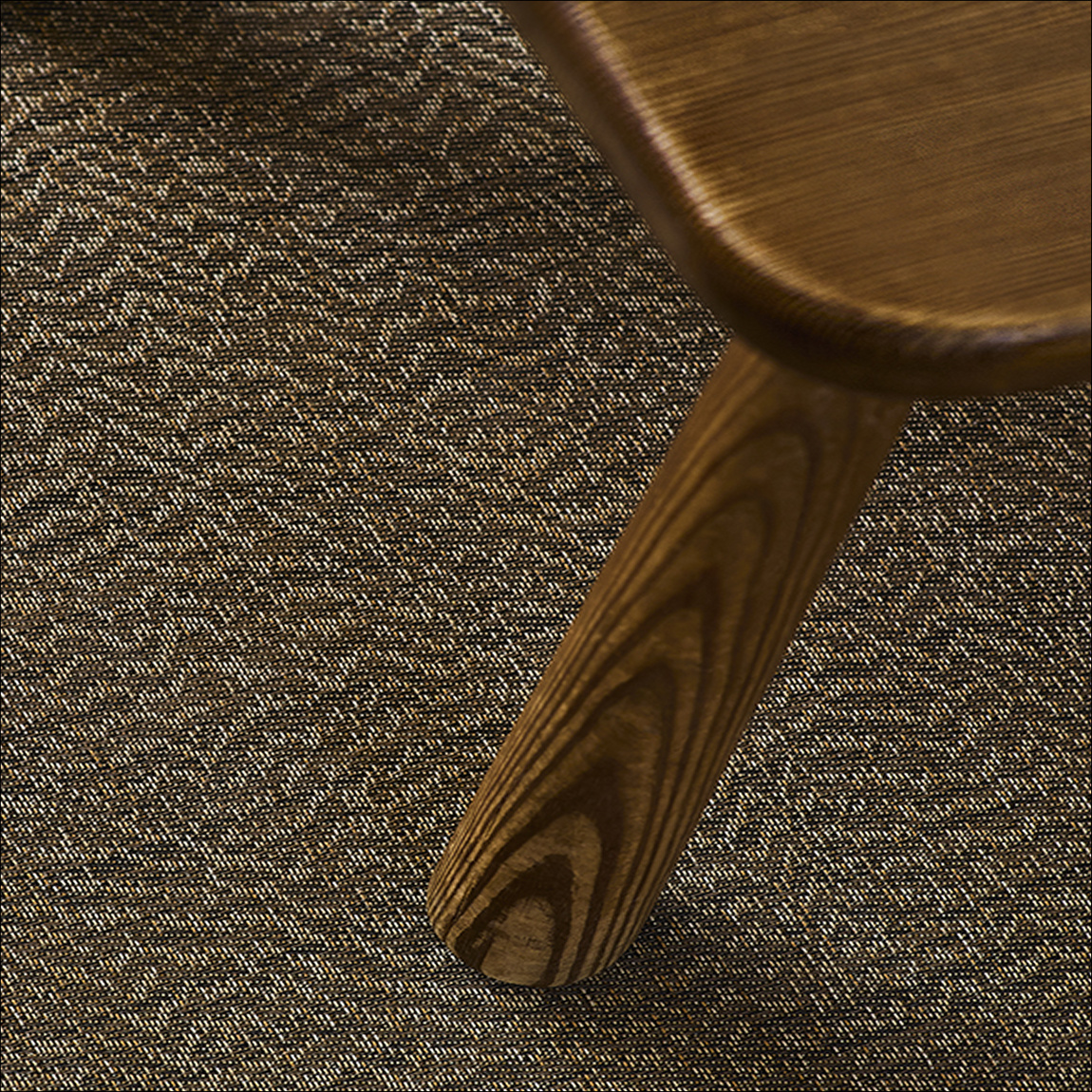 Moiré Installed Flooring - Mocha