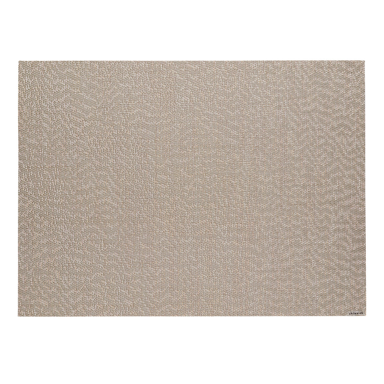 Mica Placemats in Metallic Midtone Warm Silver with Light Pink and Off White
