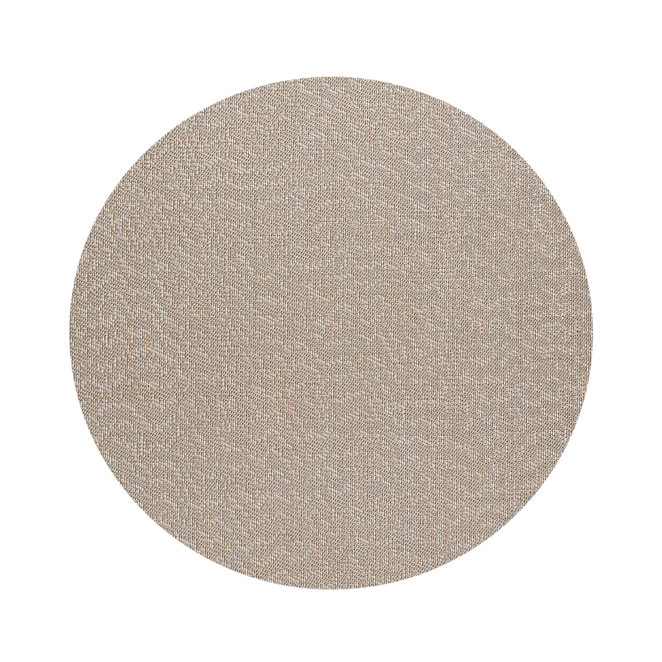 Round Placemats in Metallic Midtone Warm Silver with Light Pink and Off White