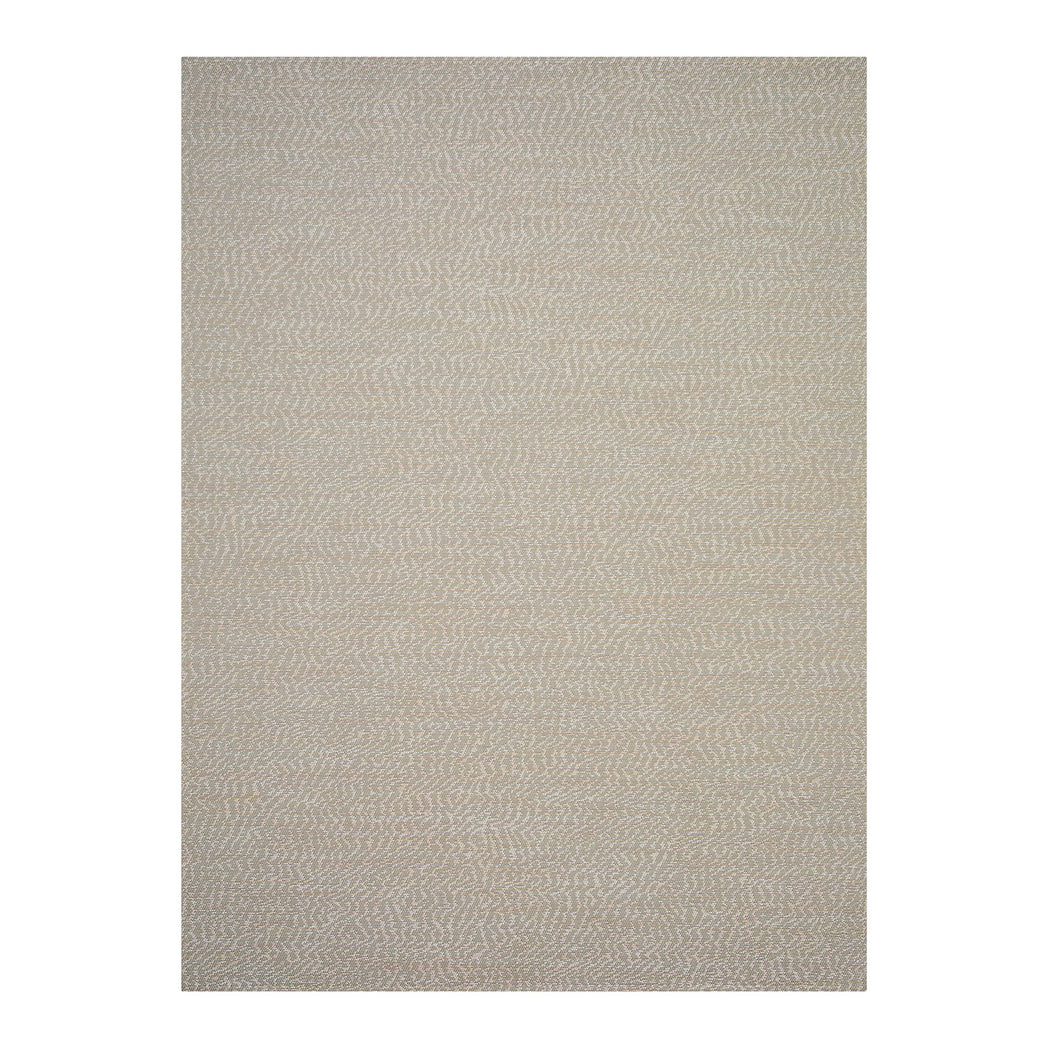 Mica Woven Floor Mat in Metallic Midtone Warm Silver with Light Pink and Off White