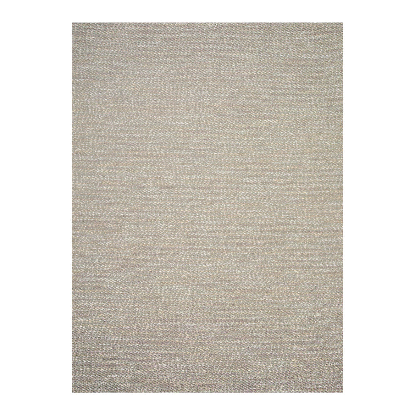 Mica Woven Floor Mat in Metallic Midtone Warm Silver with Light Pink and Off White