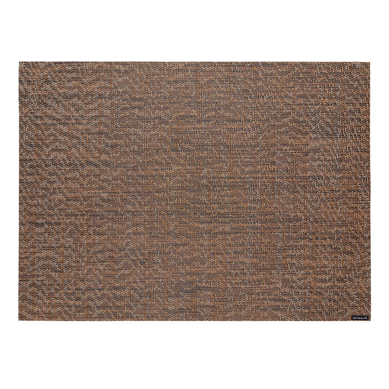 Mocha Placemats in Dark Warm Brown Base with Orange Brown and Warm Beige