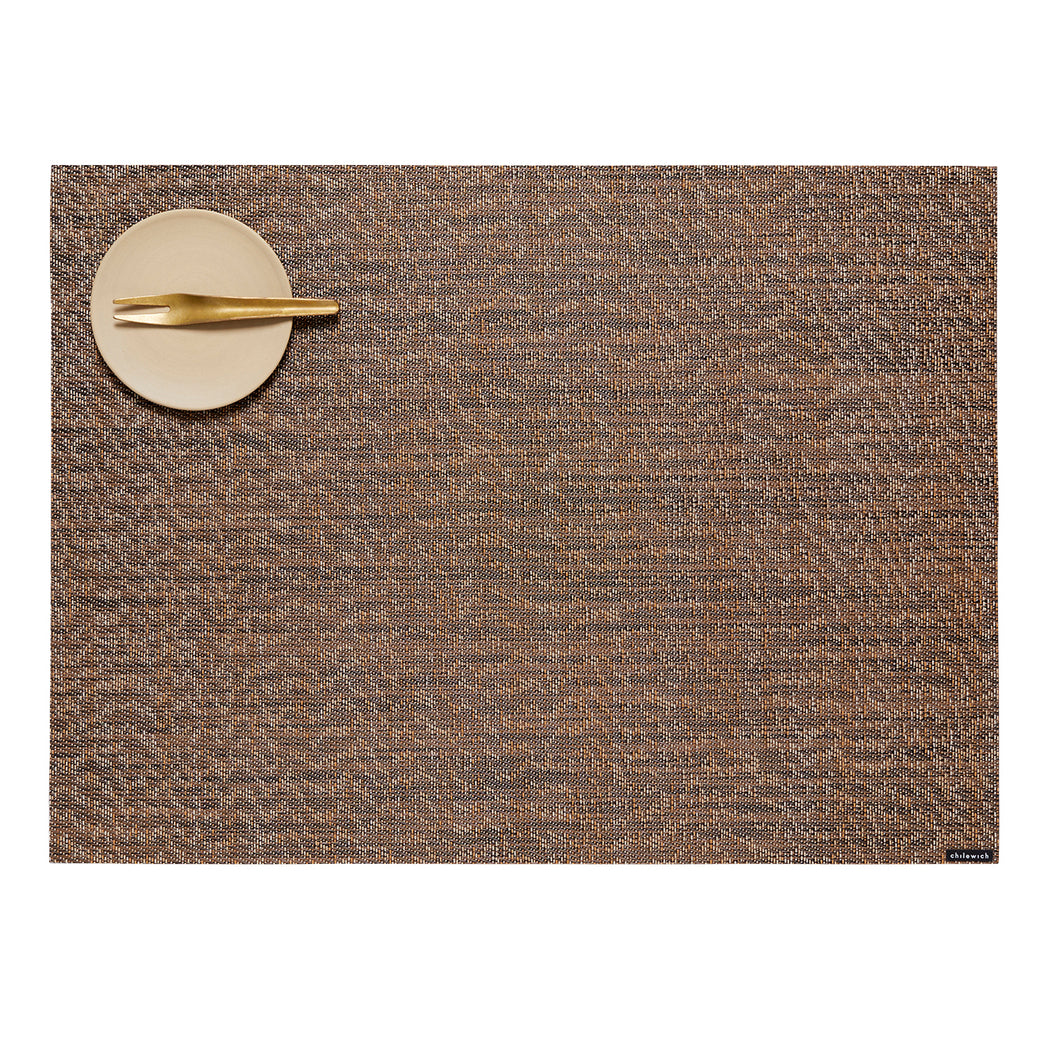 Moiré Placemats - Mocha With Prop