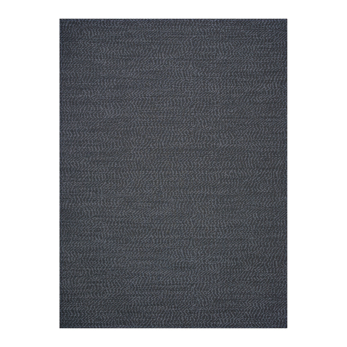 Zephyr Woven Floor Mat in Blue Black Base with Midtone Grey Blue