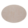 Oval Placemats in Warm Beige Tones