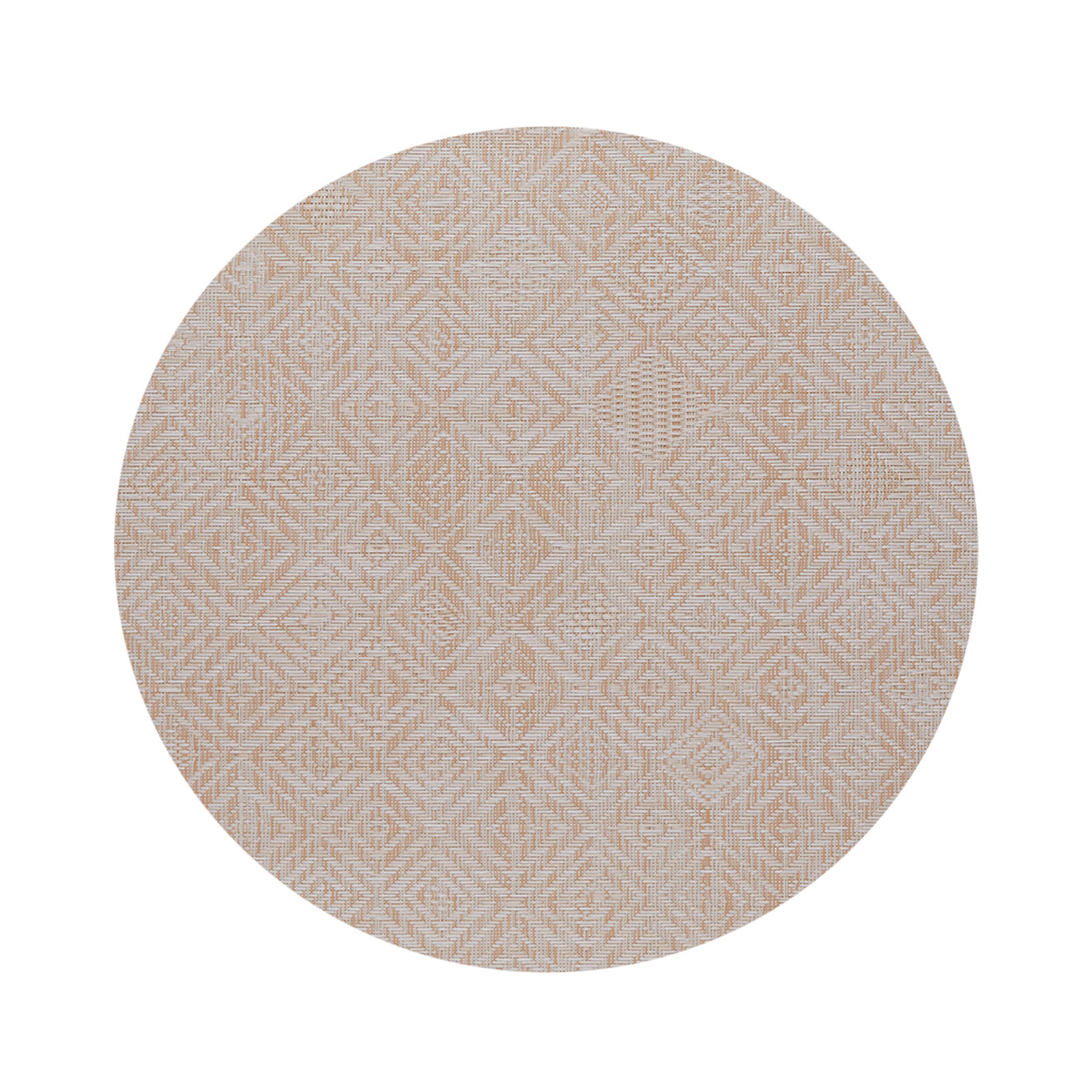 Round Placemats in Warm Beige Tones