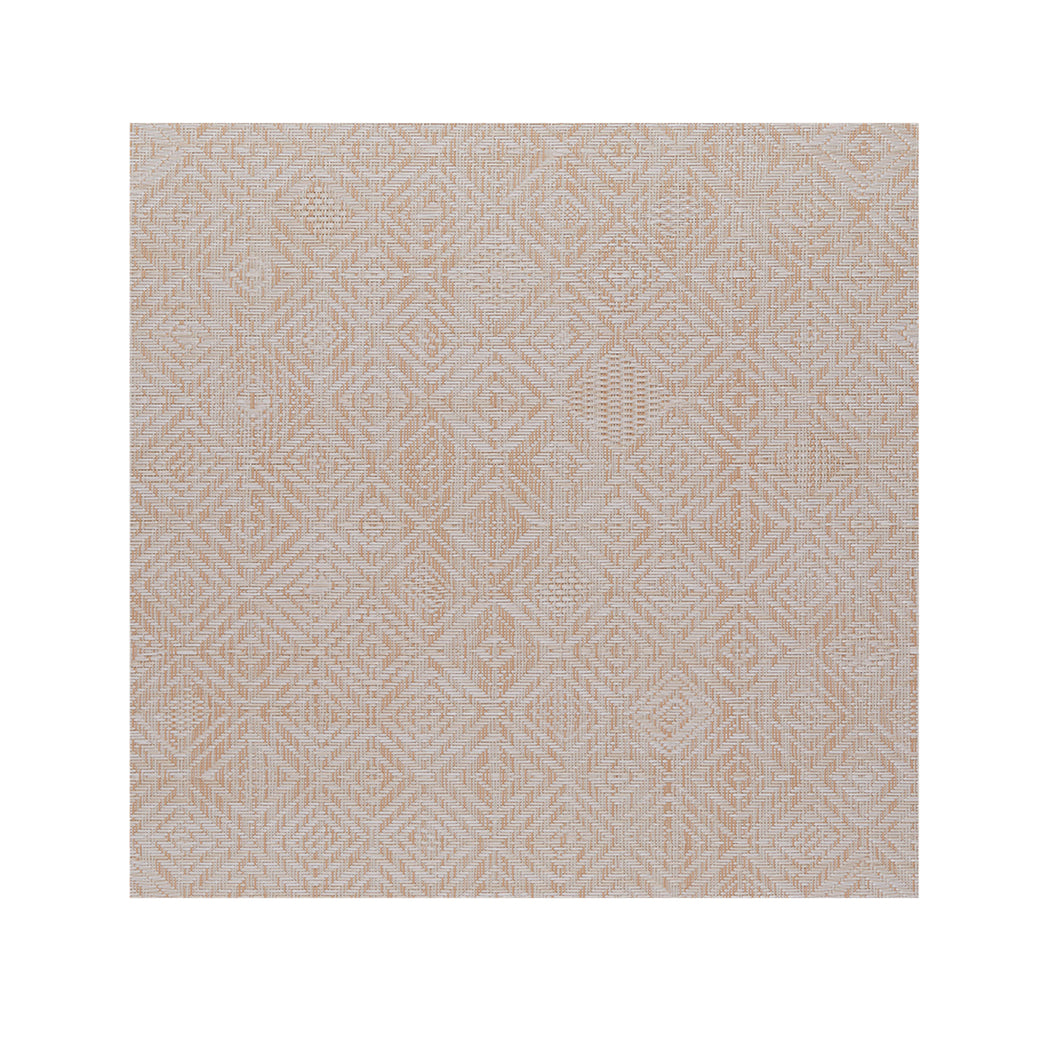 Almond Woven Floor Mat in Warm Beige Tones