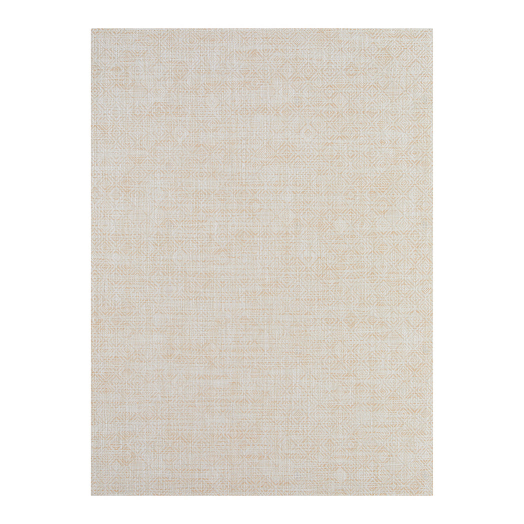 Almond Woven Floor Mat in Warm Beige Tones