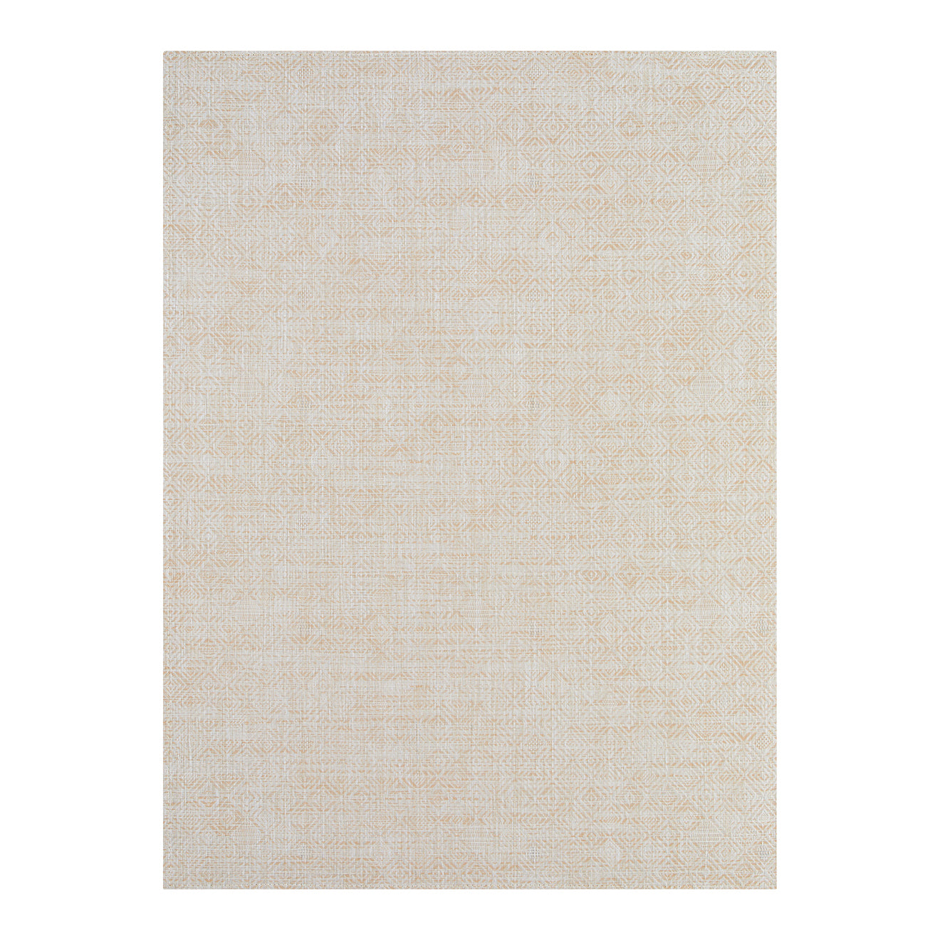 Almond Woven Floor Mat in Warm Beige Tones