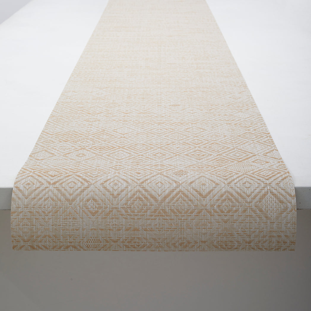 Mosaic Table Runners - Almond With Prop