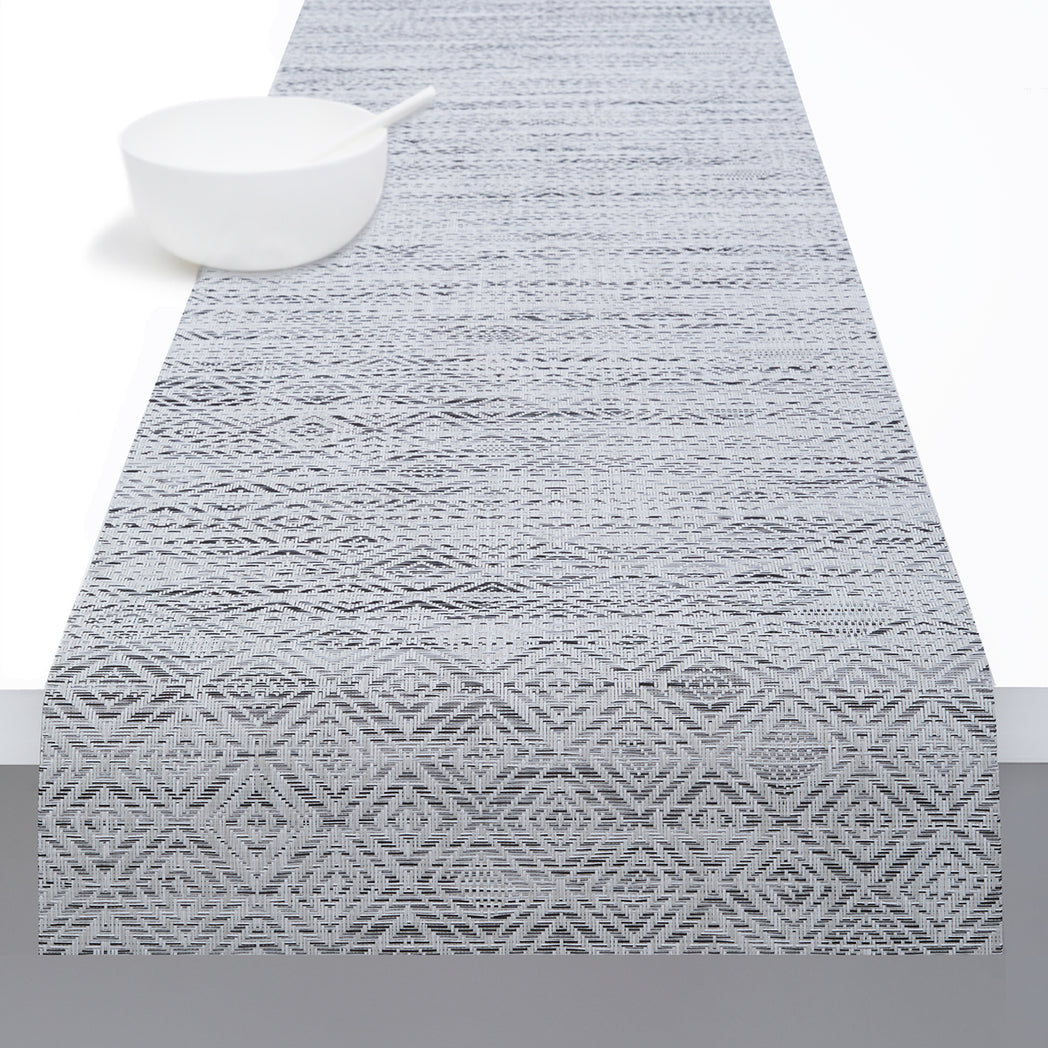 14'' x 72'' Table Runners in Black and Cool Off White