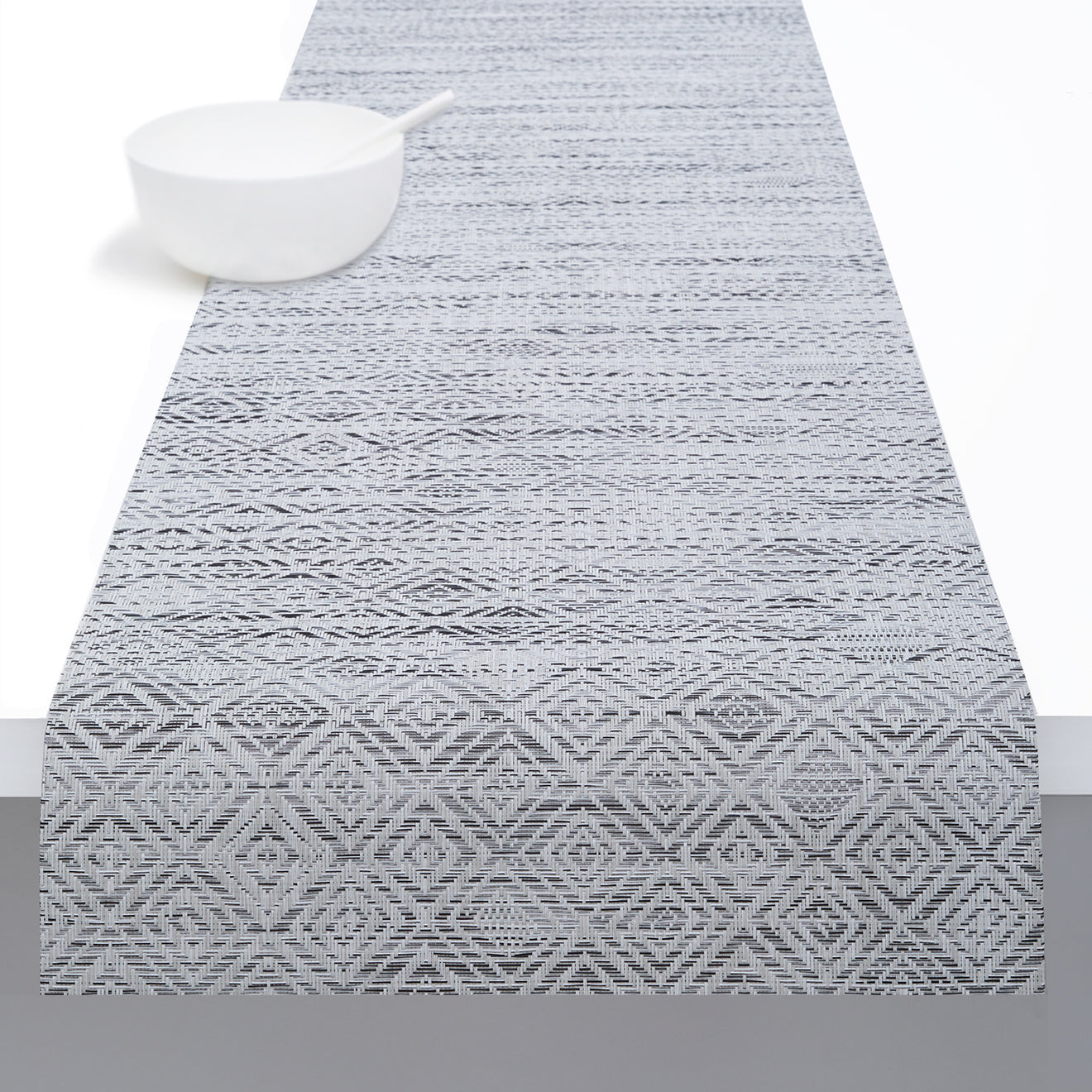 14'' x 72'' Table Runners in Black and Cool Off White