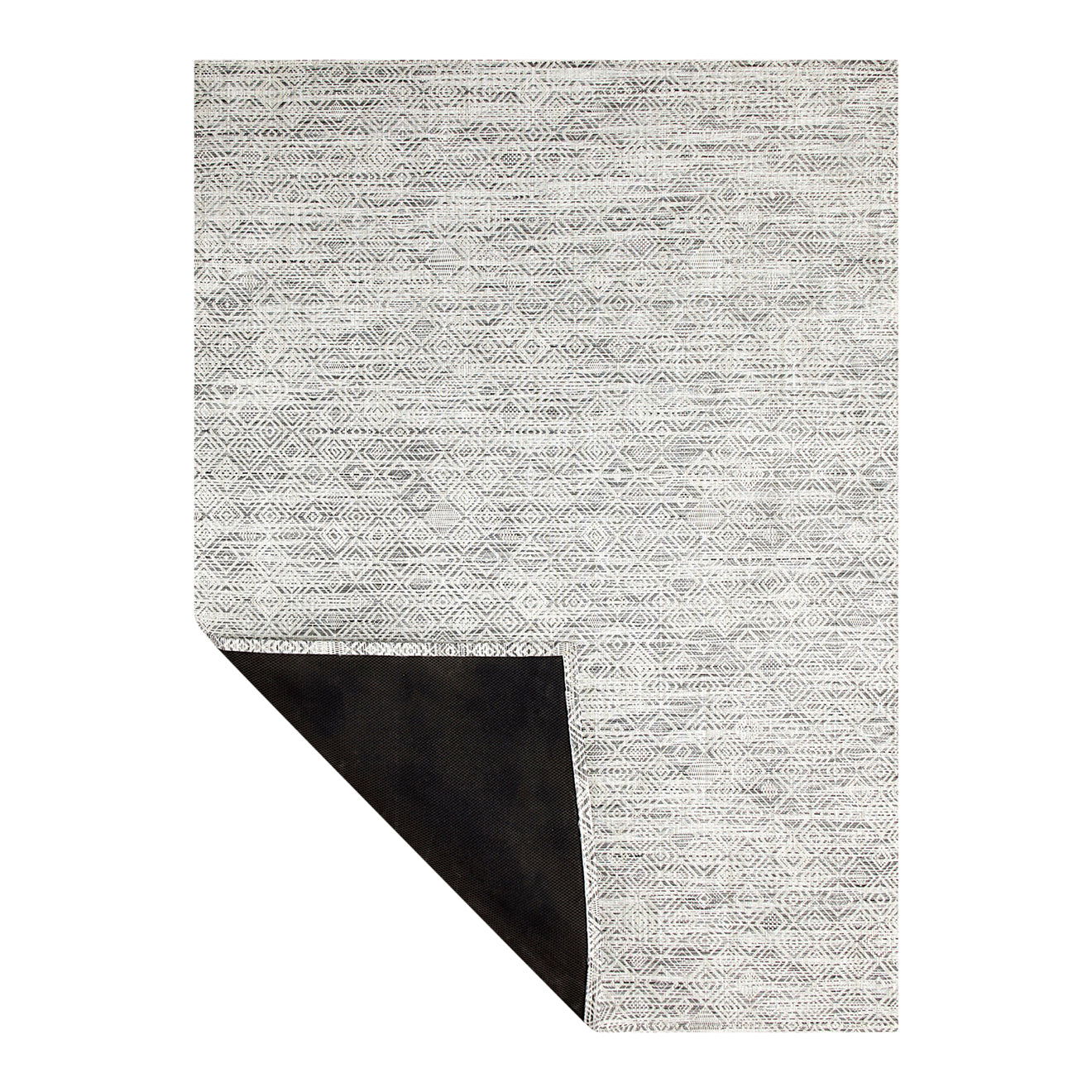 Mosaic Rugs - White/Black Corner