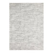 White/Black Woven Floor Mat in Black and Cool Off White