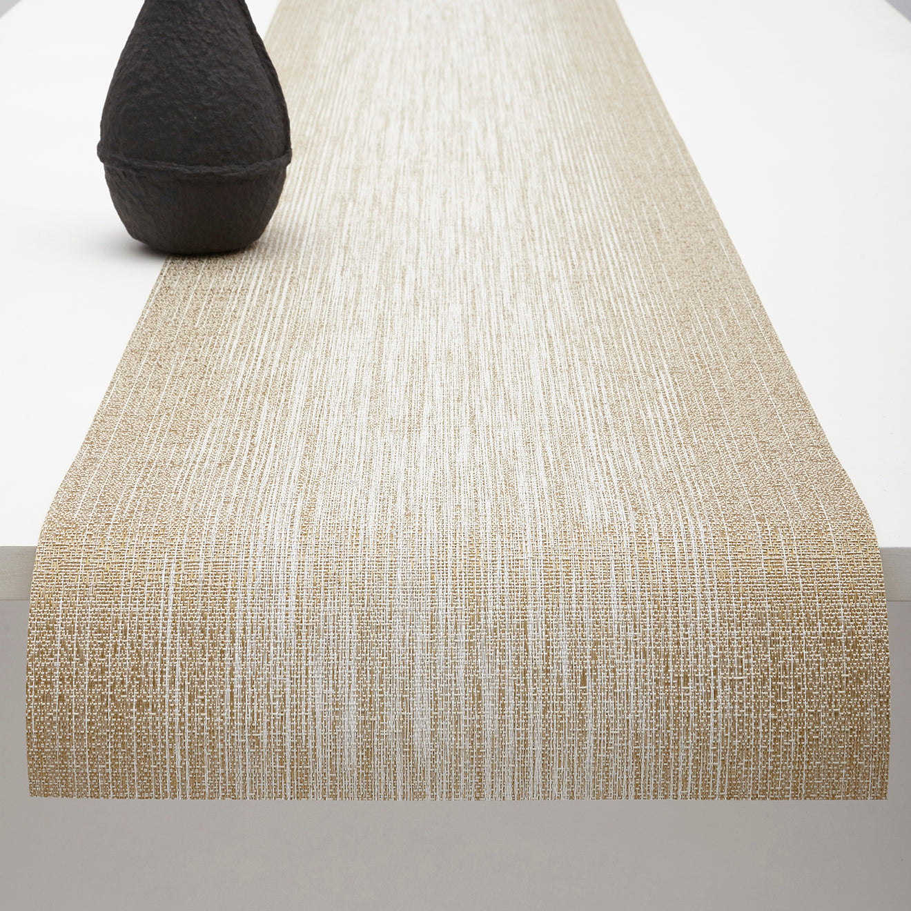 14'' x 72'' Table Runners in Mix of Muted Metallic Gold and White