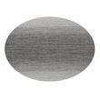 Oval Placemats in Mix of Metallic Silver and Dark Neutral Grey