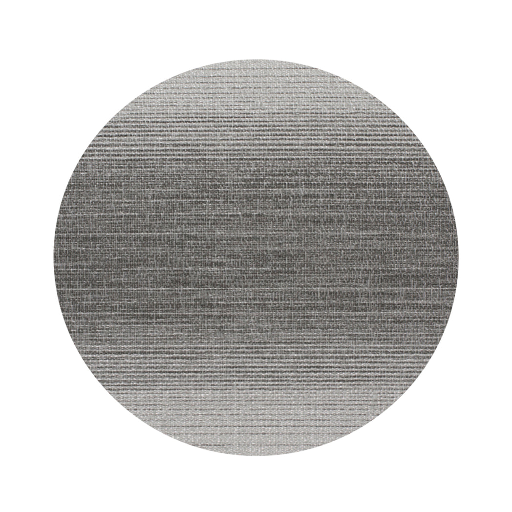 Round Placemats in Mix of Metallic Silver and Dark Neutral Grey