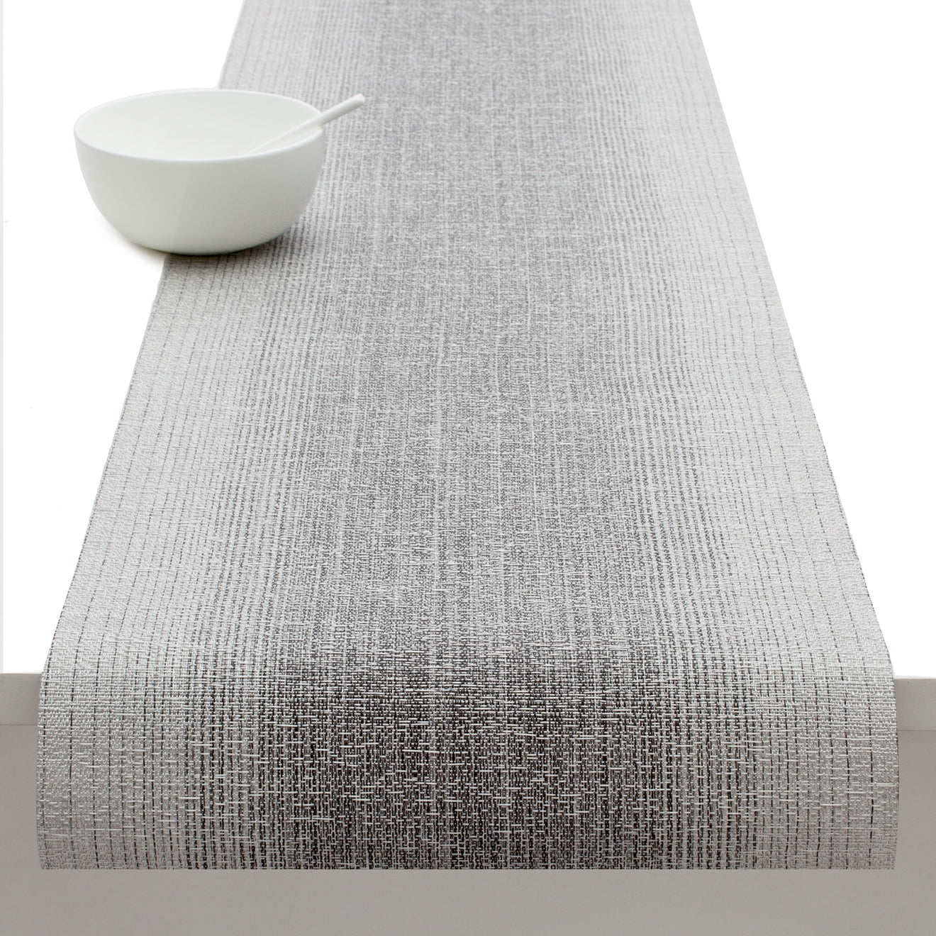 14'' x 72'' Table Runners in Mix of Metallic Silver and Dark Neutral Grey