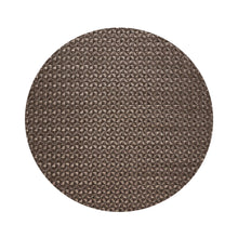 Round Placemats in Metallic Dark Cool Brown