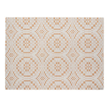 Butterscotch Placemats in Light Neutral Base with Light Warm Tan Accent