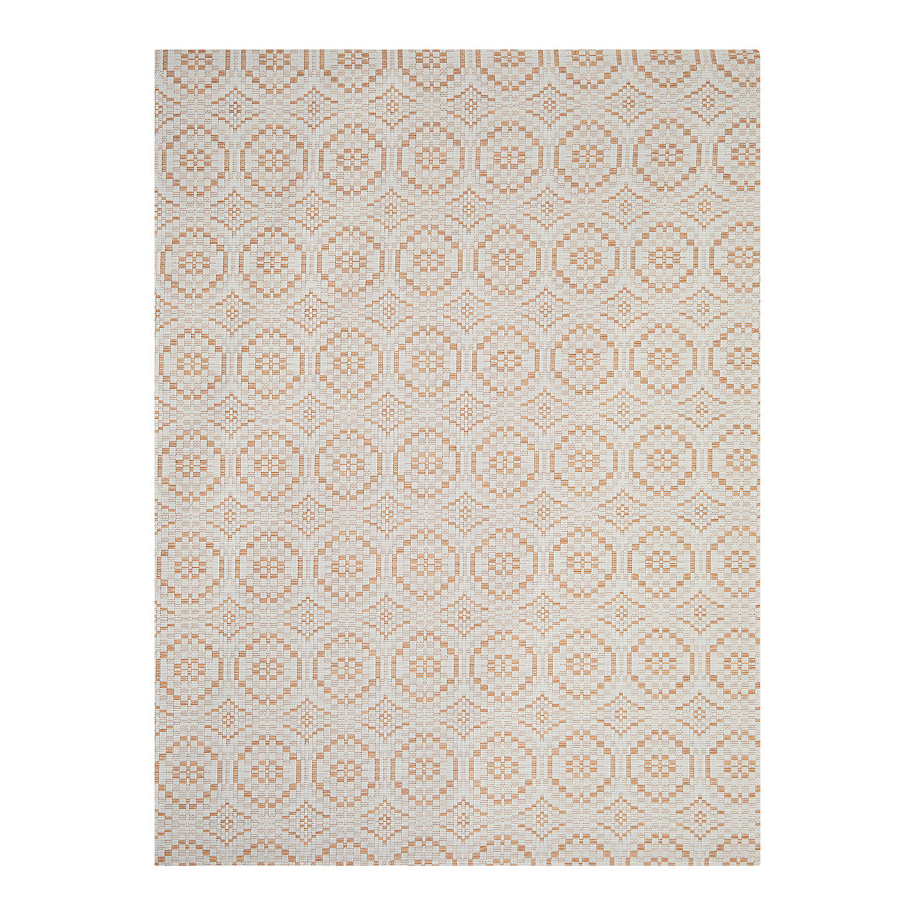 Butterscotch Woven Floor Mat in Light Neutral Base with Light Warm Tan Accent