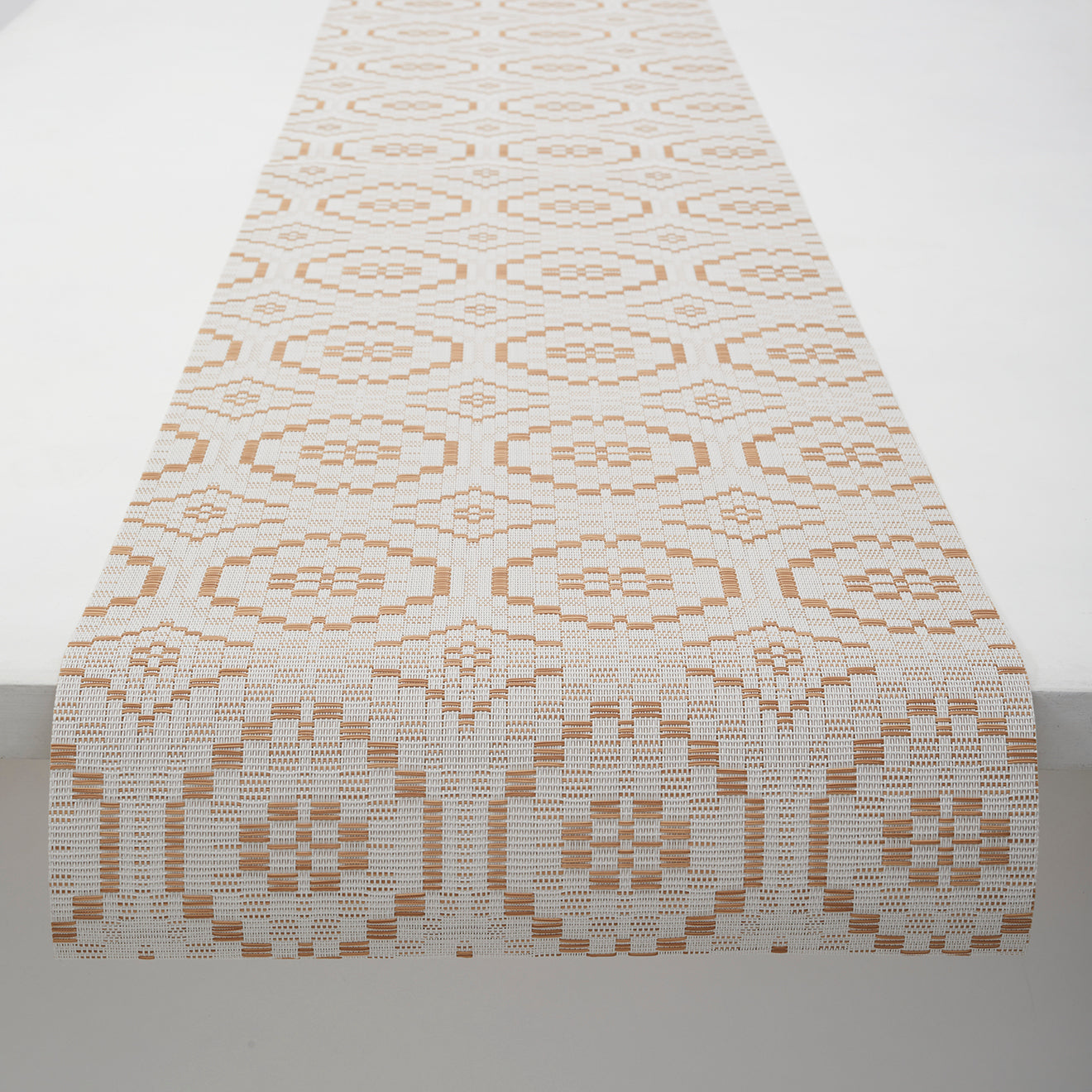 Overshot Table Runners - Butterscotch With Prop