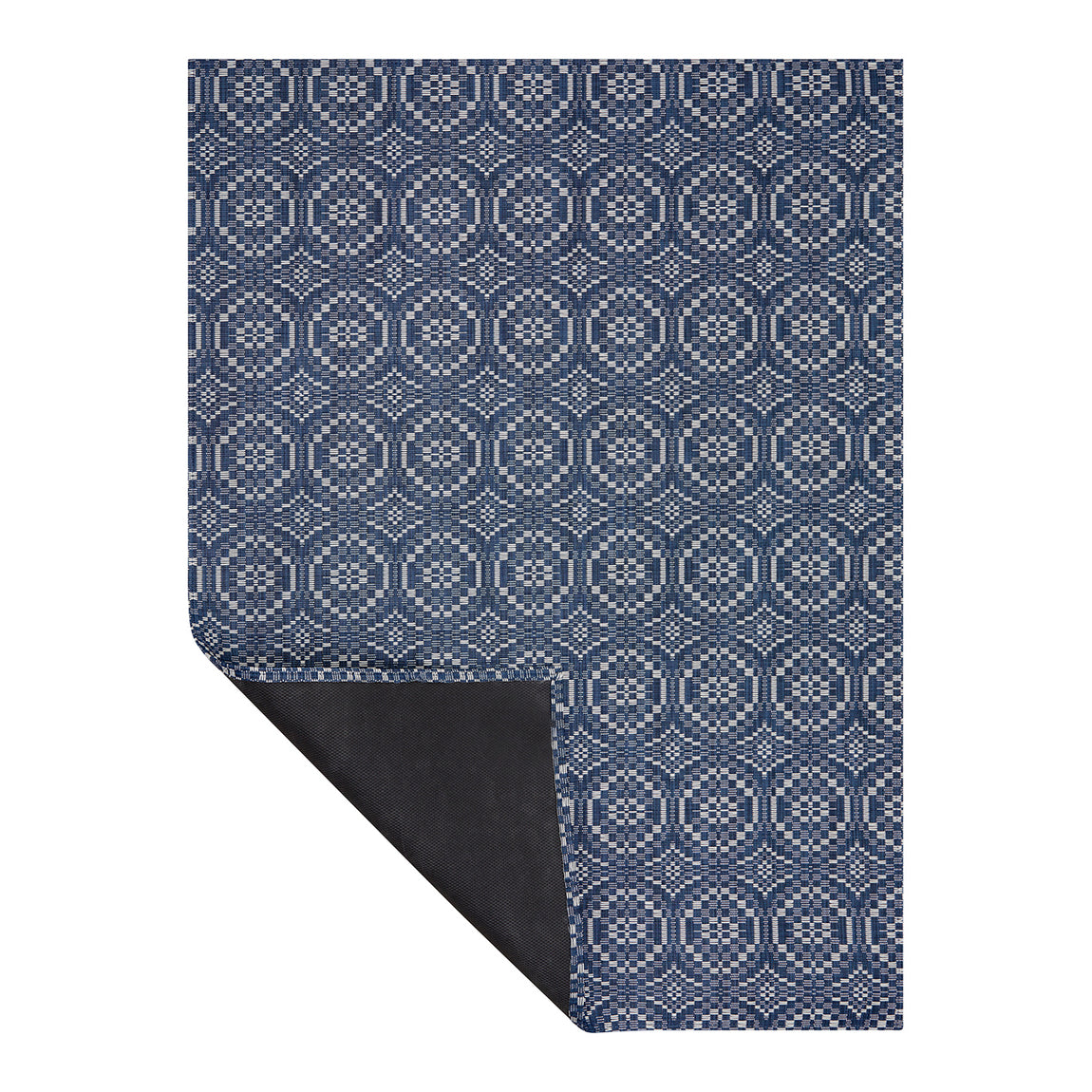 Overshot Rugs - Denim