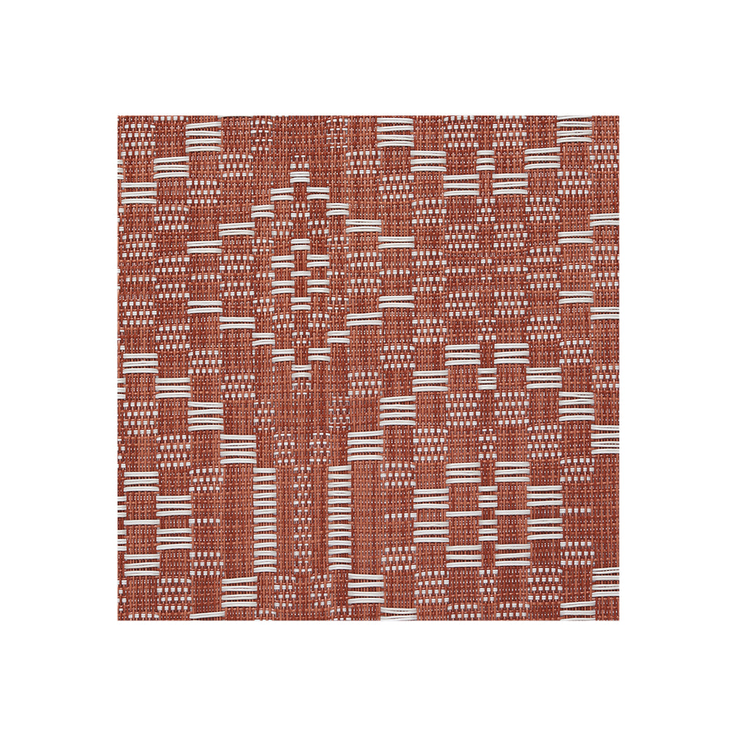 Detail image of Chilewich woven material showcasing texture, color, and pattern of the terrastrand yarn weave.