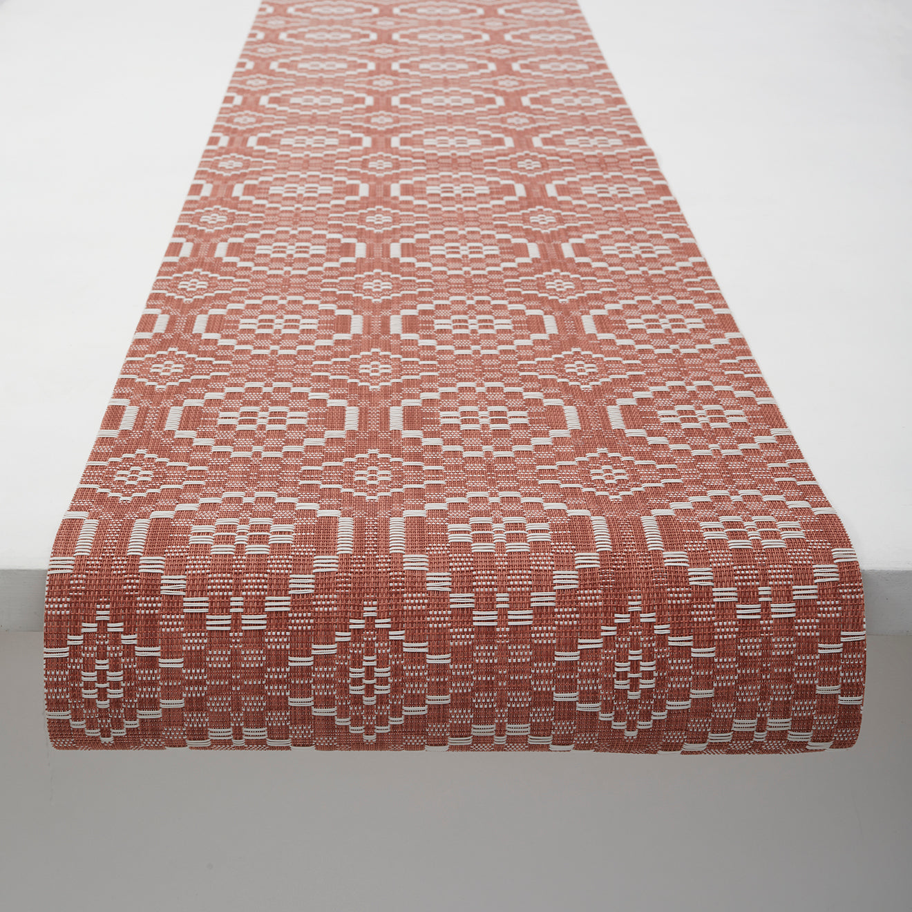 Overshot Table Runners - Paprika With Prop